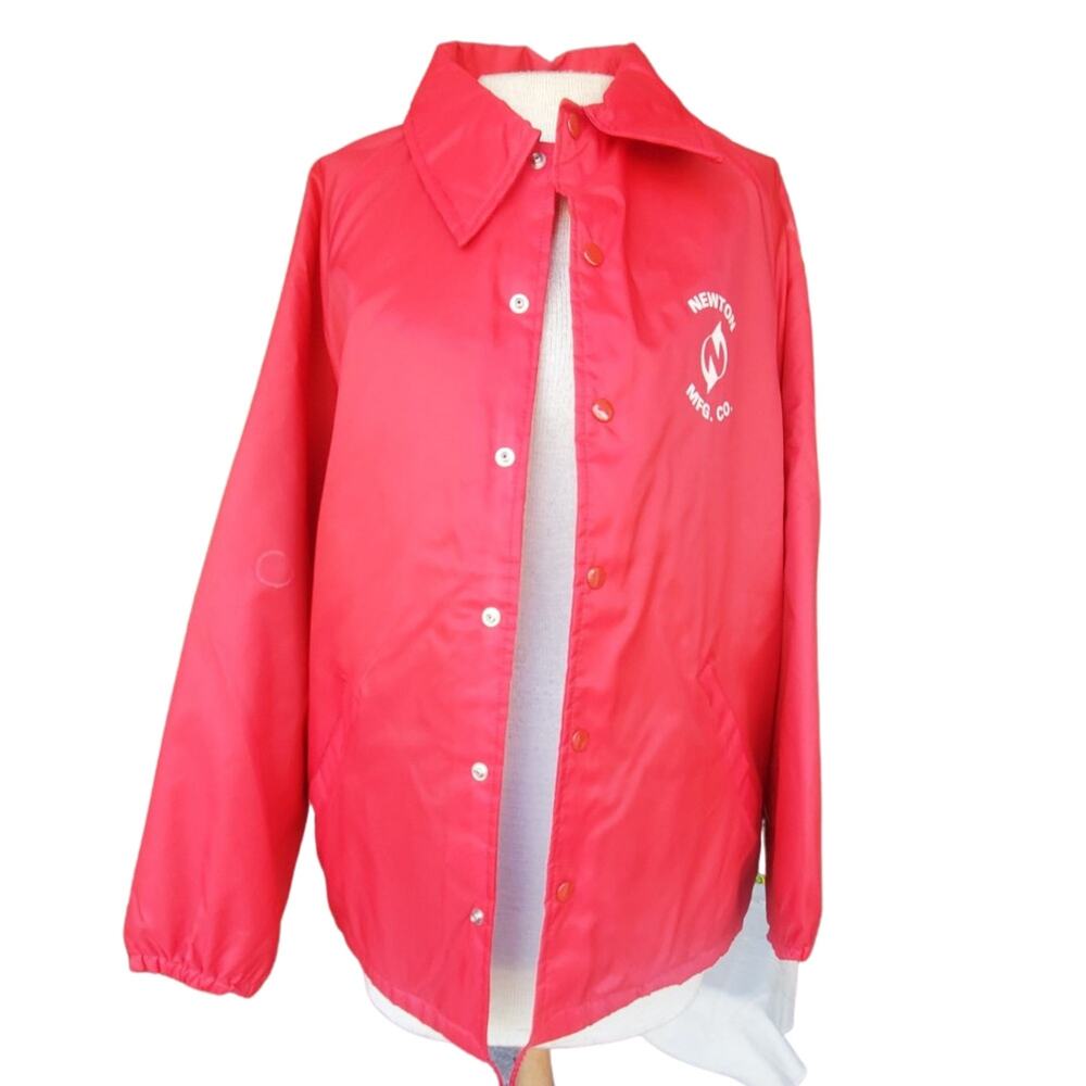 Vintage 60s Warwick Newton Mfg Co. Satin Bomber Jacket Size Medium